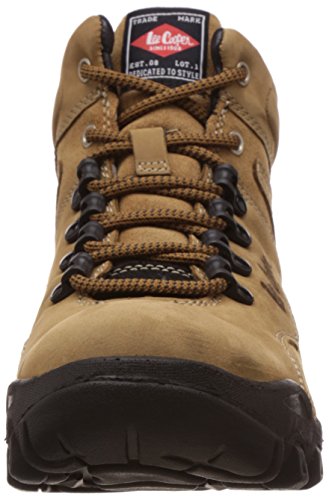 Lee Cooper Men's Camel Leather Trekking and Hiking Boots - 6 UK 1
