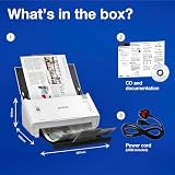 Epson Workforce DS-410 Scanner + Power PDF Software, 26 PPM, USB view 3