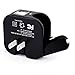 Touchshop Compact 2-in-1 Car & Home Charger Portable Travel Charger with Foldable AC Wall / DC Car Plug and Dual Smart USB