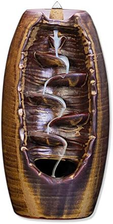 Tongyou Waterfall Backflow Incense Burner Incenser Holder Home Decor Aromatherapy Ornament Rockery Incense Burner