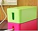 Resulzon Cable Management Cord Cover Wire Hider Box Concealer Organizer Protector System for Home Theater Entertainment Center Office School - (Mini,Green)