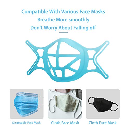 3D Face Mask Bracket 10PCS 3D Silicone Mask Bracket Breathe Cup for
