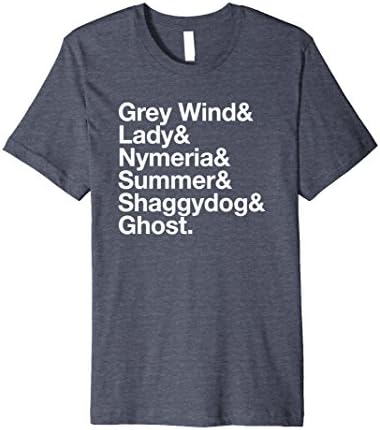 Mens Dire Wolf Name PREMIUM Shirt 2XL Heather Blue