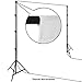 Prism 9x18 FT Brushed Organic Cotton Photo Backdrop, White Screen Cloth Photography Back Drop Curtain for Picture or Video, High Nap Muslin Fabric Background for Low Reflectance and Bleed-Through