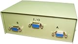 World of Data 2 Way VGA SVGA Switch Box Metal Case Gold Plated Connectors Heavy view 3