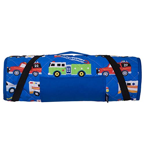 image for Wildkin All-In-One Modern Nap Mat with Pillow for Toddler Boys and Gir