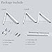 LANRCYO Indoor/Outdoor Wall Mounted Folding Clothes Drying Rack- Clothes Hanger -Aluminum Folding Clothes Hanger Hanging on Bathroom,Bedroom Balcony and Laundry,Home Storage Organizer
