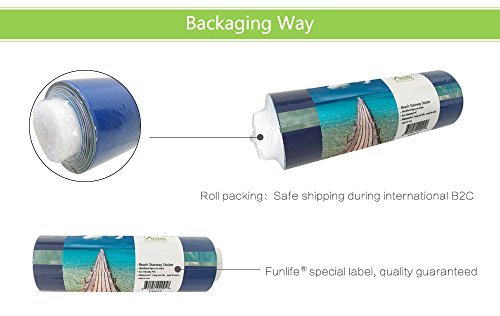 image for Uphome 6 PCS 3D Blue and White Porcelain Self-adhesive Stair Stickers 