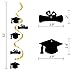 2020 Graduation Party Supplies Hanging Decorations - Congrats Grad Mortarboards Diplomas Ceiling Swirl Decor