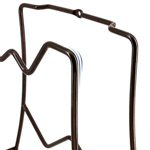 Kitchen Cabinet Cookware Organizer Rack Lid Hodlder for Pans, Pots, Lids and Cast Iron,Vertical or Horizontal Placement, Bronze(Assembly Required)