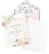 Christian Art Gifts Writing Paper & Envelope Stationery Set for Women: Grace and Peace - Romans 1...