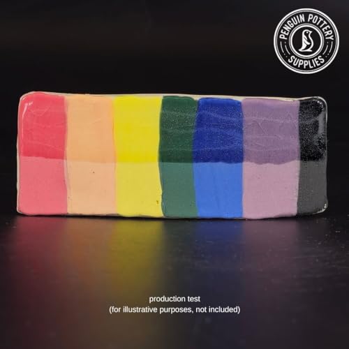 Penguin Pottery - Underglaze for Ceramics - 8-Color Underglaze Variety Set (4oz Jars) - Underglaze Cone 04 to Cone 6 - Paint Colors for Clay, Bisque - Under Glaze for Pottery - Low Fire to Mid Fire