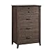 Sauder Carson Forge 4-Drawer Chest, Coffee Oak finish