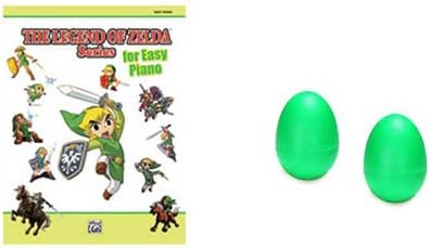 Legend of Zelda Series Easy Piano Book Deluxe w/Green Shakers