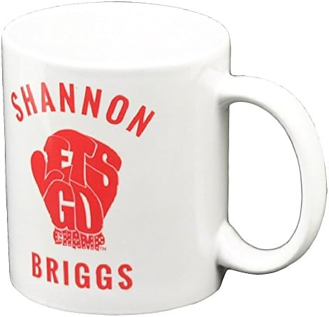 Shannon Briggs Lets Go Champ Cannon Mug Coffee Cup White Boxer Ceramic Beverage