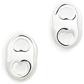 Tory Burch Women's Gemini Link Stud Earrings, Light Silver, One Size