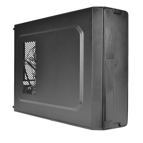 Logisys 3 Bay Slim mATX/Mini ITX Case w/350W 20+4-Pin PSU & Card Reader-CS6801BK