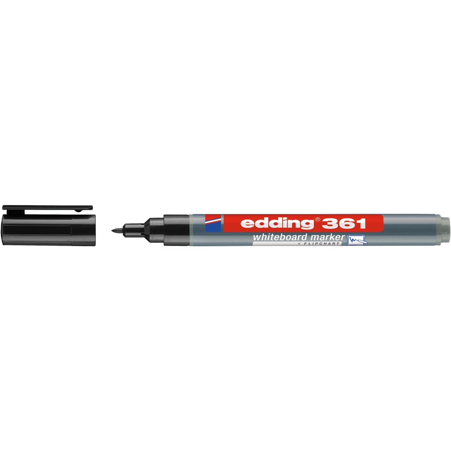 Whiteboard Marker 361, 1 mm, black, pack of 10