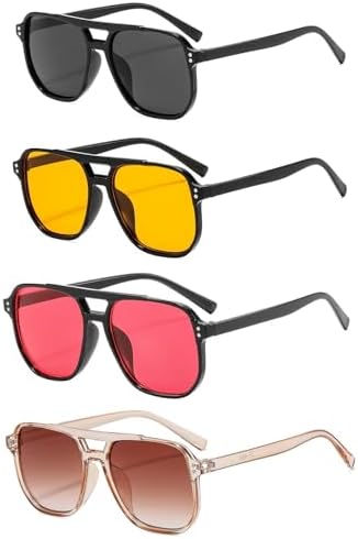 Amazon.com: IKUVNA Vintage Aviator Sunglasses for Women Men  display picture 1