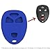 Keyless2Go New Silicone Cover Protective Case for Remote Key Fobs with FCC KOBGT04A OUC60270 OUC60221 - Blue