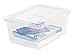 IRIS 17 Quart Clear Storage Box, 12 Pack