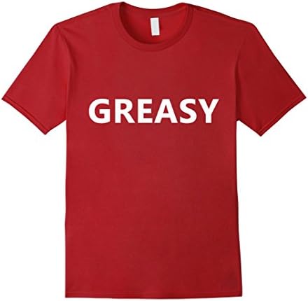 Mens Greasy T Shirt 3XL Cranberry