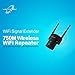Victony V750-750Mbps Wireless Dual Band WiFi Extender with Dual 5dBi External Antennas Wi-Fi Signal Booster with 2.4GHz + 5GHz, Wall Plug, Ethernet Port, WiFi Repeater (750Mbps)