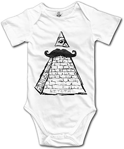 Black Pyramid Logo Attctm Boys Girls Baby Onesie Clothes Organic