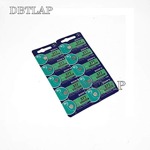 Amazon Com Dbtlap 10x Long Lasting 377 Sr626sw Sr626 Ag4 Watch Battery Buttolatest Silver Oxide Watch Battery Compatible For Watch Computers Accessories