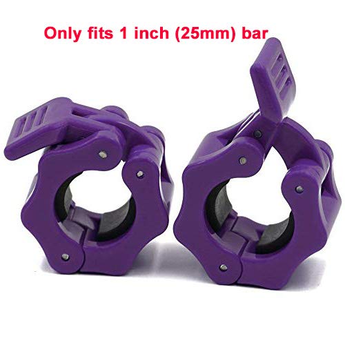 Disens Barbell Clamps 1 Inch Quick Release Locking Barbells Collar