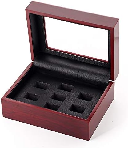 Championship Big Heavy Ring Display Wooden Box (7 Hoels)
