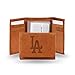 Rico Industries STR5601 MLB Los Angeles Dodgers Embossed Genuine Cowhide Leather Trifold Wallet