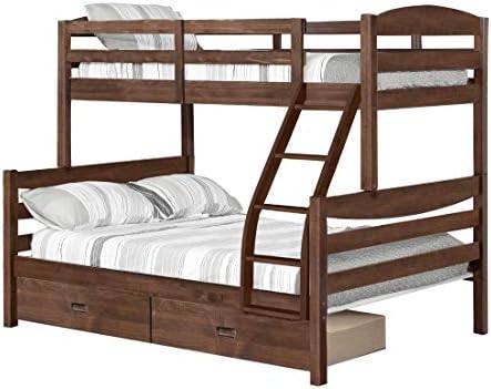 Amazon Com Alissa Twin Full Bunkbeds With Drawers Kitchen Dining