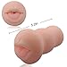 Male Masturbator Pocket Pussy Realistic Oral Sex Toys for Men(Flesh(Oral Type))