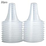Jungles 20 Pcs Lens Filters Covers for Braun Thermoscan - Ear Thermometer Lens Covers Gift for MOM - 100 Recyclable Replacement Probe Cover for Thermoscan Use