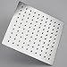 Stainless Steel Shower Head - Rain Style Showerhead, Waterfall Effect, High Polish Chrome, 8-inch Diameter, Ultra Thin