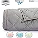 Simple Being Weighted Blanket, Patented 9 Layer Design (Stone Grey, 48x72 15lbs)