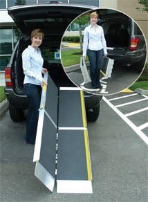 Wheel Chair Ramp - Made in USA - 7' L X 29W 800 lb Capacity Three-year Warranty The ramp can be separated, making it even easier to use, carry, and store. by King Of Canes