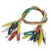 uxcell 10Pcs Double end Test Lead Alligator Crocodile Clip Wire 45cm