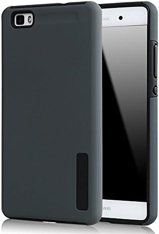 Huawei P8 Lite Case, YUCHIC [Drop Protection] Lightweight 2 in1 Hybrid Dual Layer (Plastic Hard Shell and Flexible TPU) Protective Case for Huawei P8 Lite (Grey)