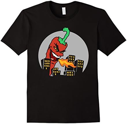 Mens Funny Chili Pepper Hot Sauce T Shirt XL Black
