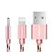 Keluoer Lightning Cable Apple iPhone Charger Charging USB Cable - for iPhone 6S Plus 6 Plus SE 5S 5C 5,iPhone 7/7Plus iPad 2 3 4 Mini, iPad Pro Air 2, iPod - 3ft/1m (Rose Gold)