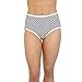 CHEROKEE Women's 6 Piece Ladies Microfiber Brief Underwear, White/Black/Print, S