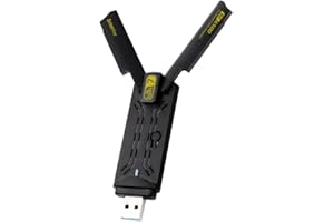 Yaregelun WiFi7 6500Mbps USB Adapter 6500Mbps WiFi7 USB Adapter BE6500 2.4G&5.8G&6GHz Wireless Network Card 802.11be Free-Dri