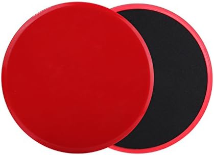 TKMEE Gliding Discs Core Sliders and 4 Exercise Resistance Loop Bands, Lightweight Workout Equipment for Home or Anywhere