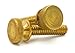 Knurled Head Thumb Screws - Solid Brass Machine Screws - #10-24 x 3/4