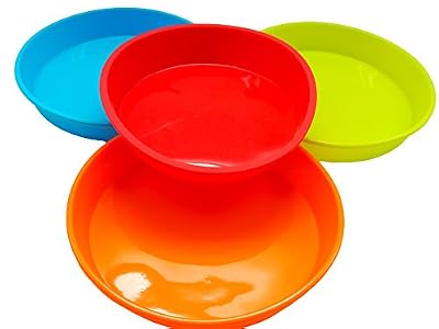 Gentcy Silicone 9'' Round Cake Pans Kitchen Container Dish Casserole Housewares Baking Dish Tray - For Baking, Frozen Treats