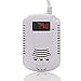 ALEMON Human Voice Prompt Gas Detector Alarm Combustible Gas Concentration Display with Battery Backup for Home