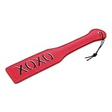 Kocome 1Pc Adult Toy Bondage Faux Leather Whip Handle Restraint SM Fetish Flogger (Red)