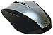 ShhhMouse Wireless Silent 1000, 1200 and 1600 DPI Switch 5-Button Optical Mouse with 1-AA Battery (Gunmetal)